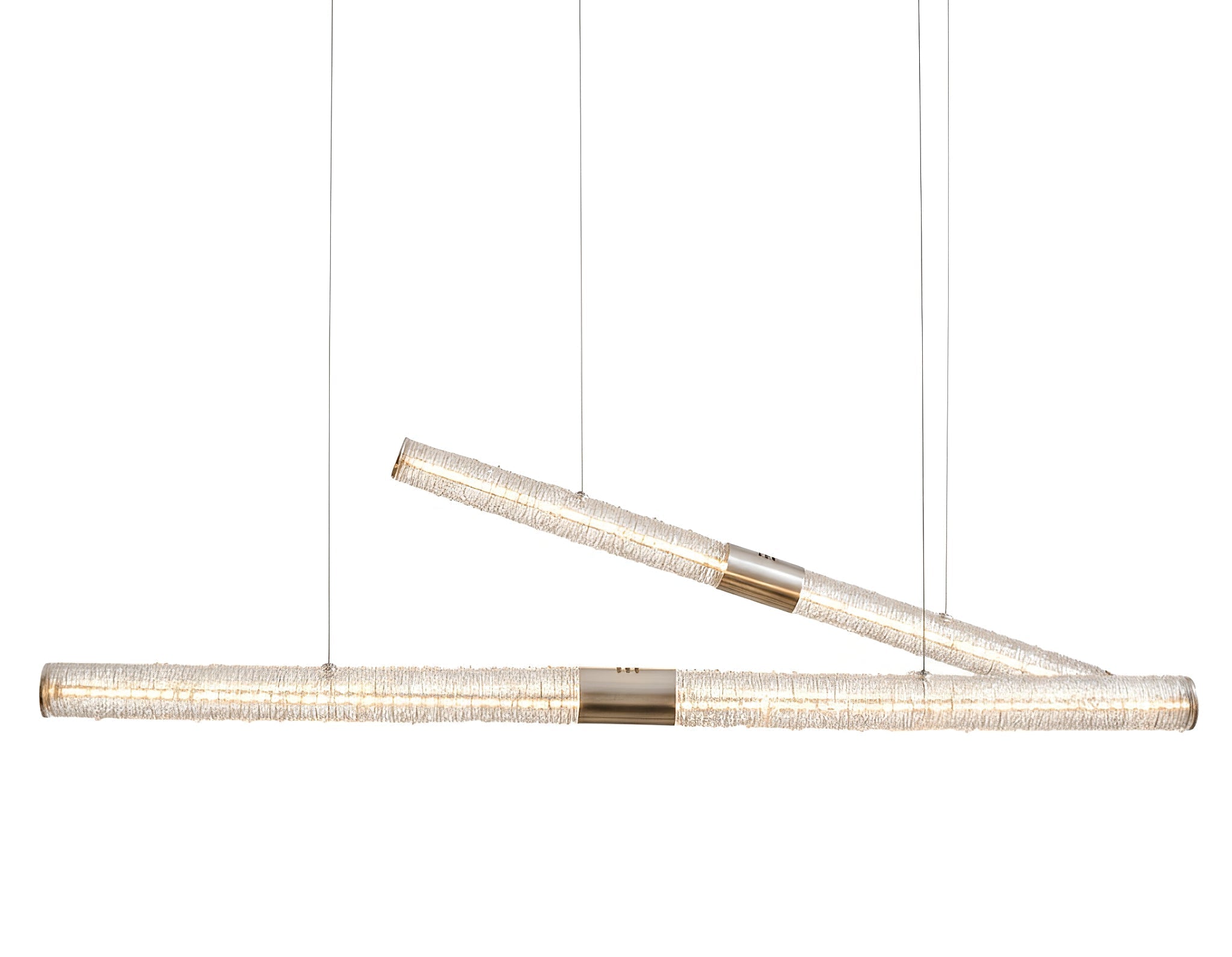 Luxelielle Crystal Stream Linear Pendant Lamp