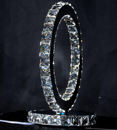 Ivor Crystal Rings Table Lamp