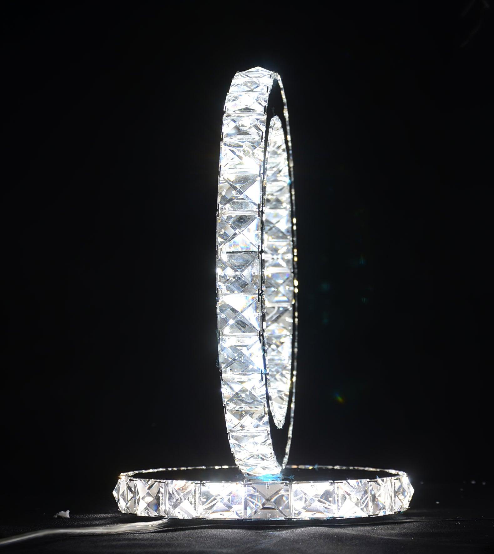 Ivor Crystal Rings Table Lamp