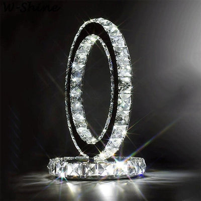 Ivor Crystal Rings Table Lamp