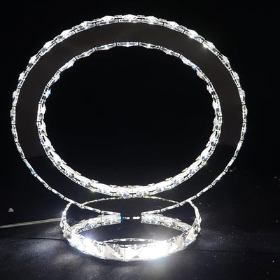 Ivor Crystal Rings Table Lamp