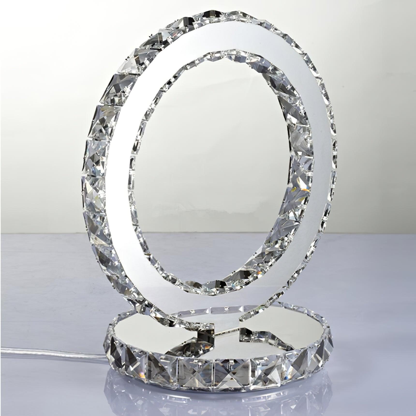 Ivor Crystal Rings Table Lamp