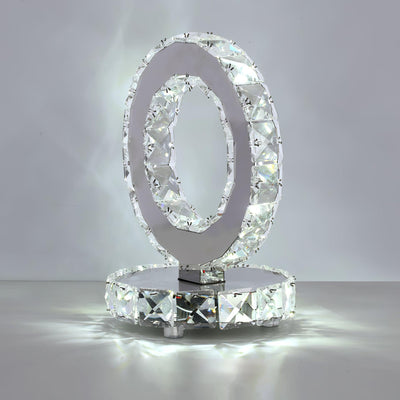 Ivor Crystal Rings Table Lamp