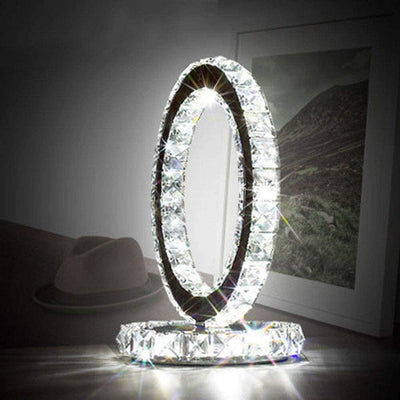 Ivor Crystal Rings Table Lamp