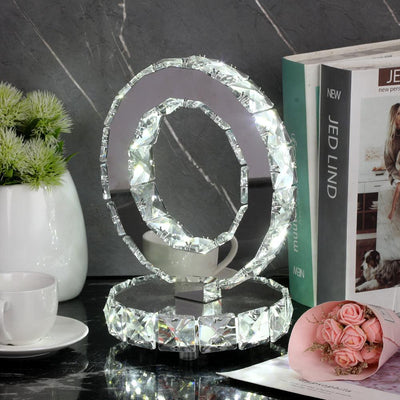Ivor Crystal Rings Table Lamp