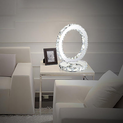 Ivor Crystal Rings Table Lamp