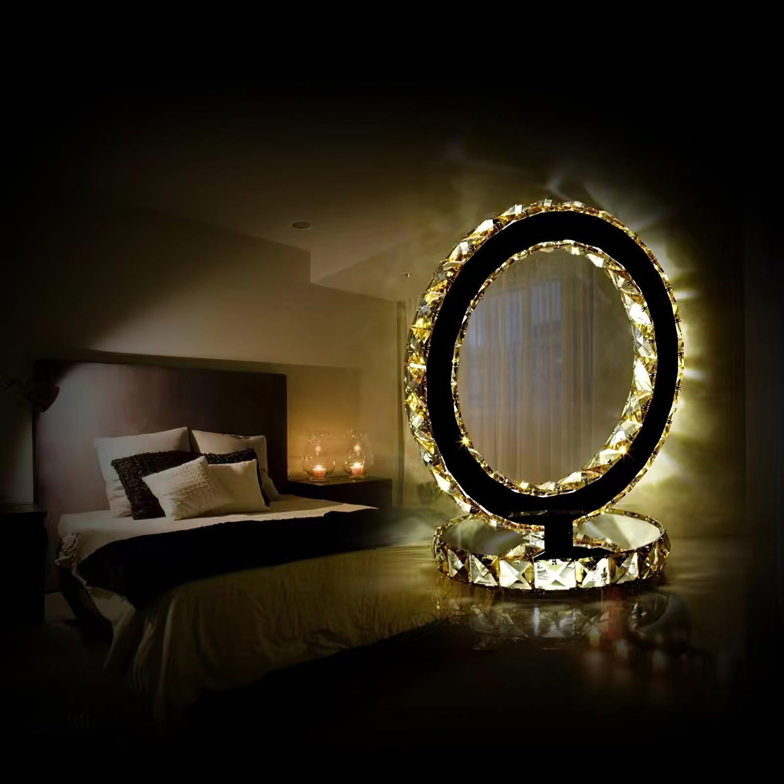Ivor Crystal Rings Table Lamp