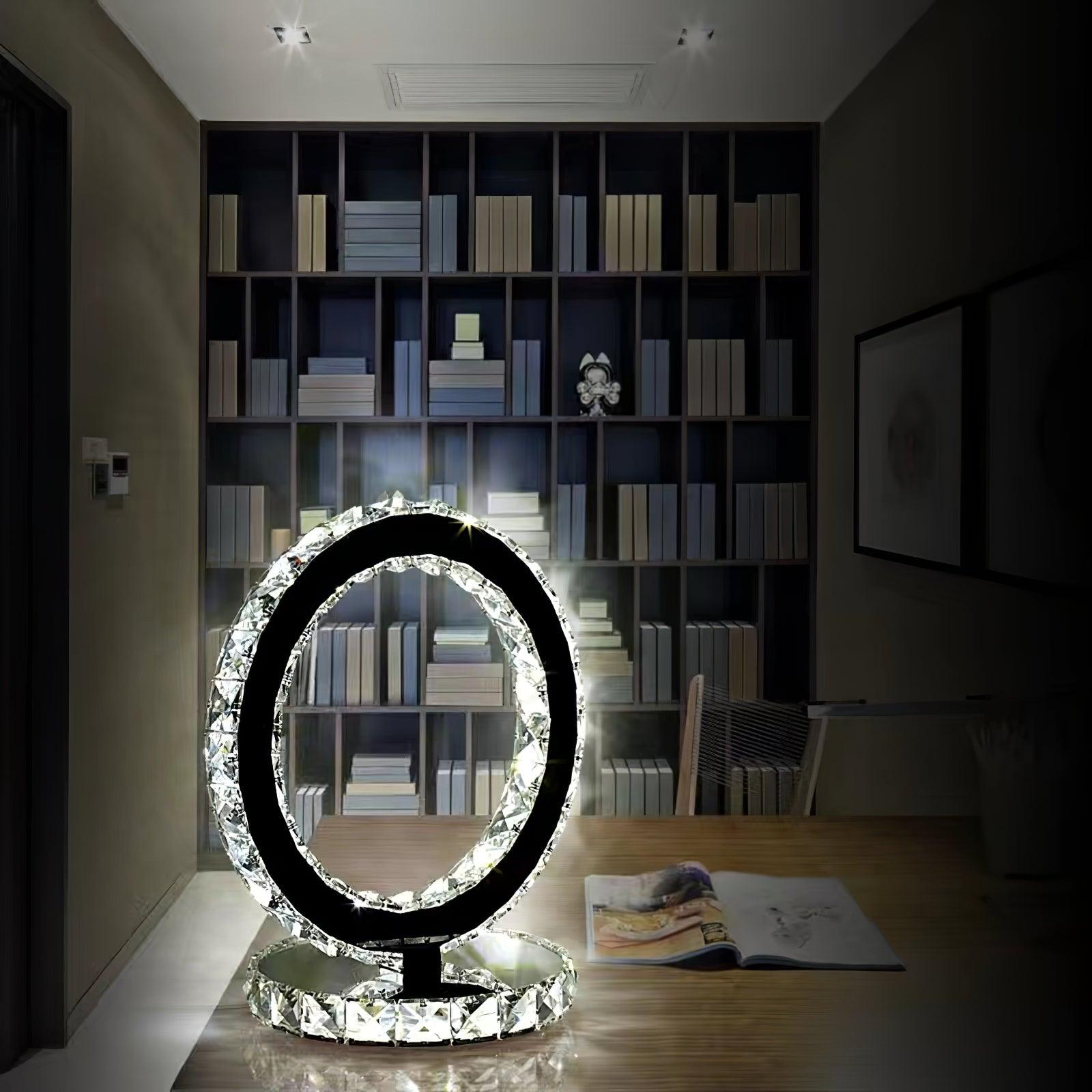 Ivor Crystal Rings Table Lamp
