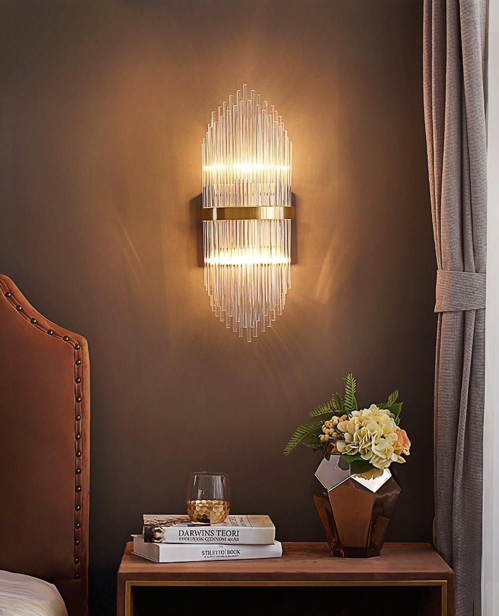 Greshen Postmodern Luxury Crystal Wall Lamp