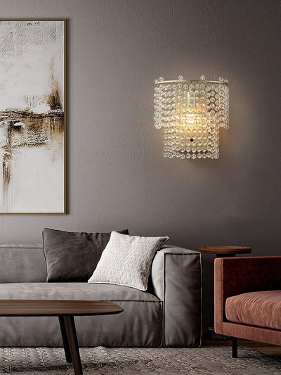 Cyranise Crystal Waterfall Wall Light