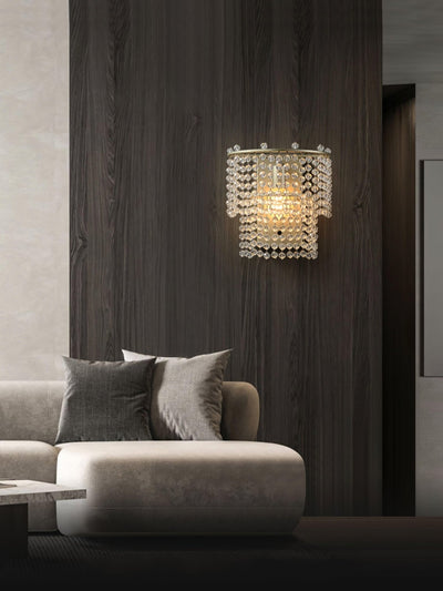 Cyranise Crystal Waterfall Wall Light
