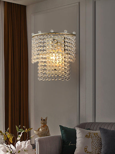 Cyranise Crystal Waterfall Wall Light