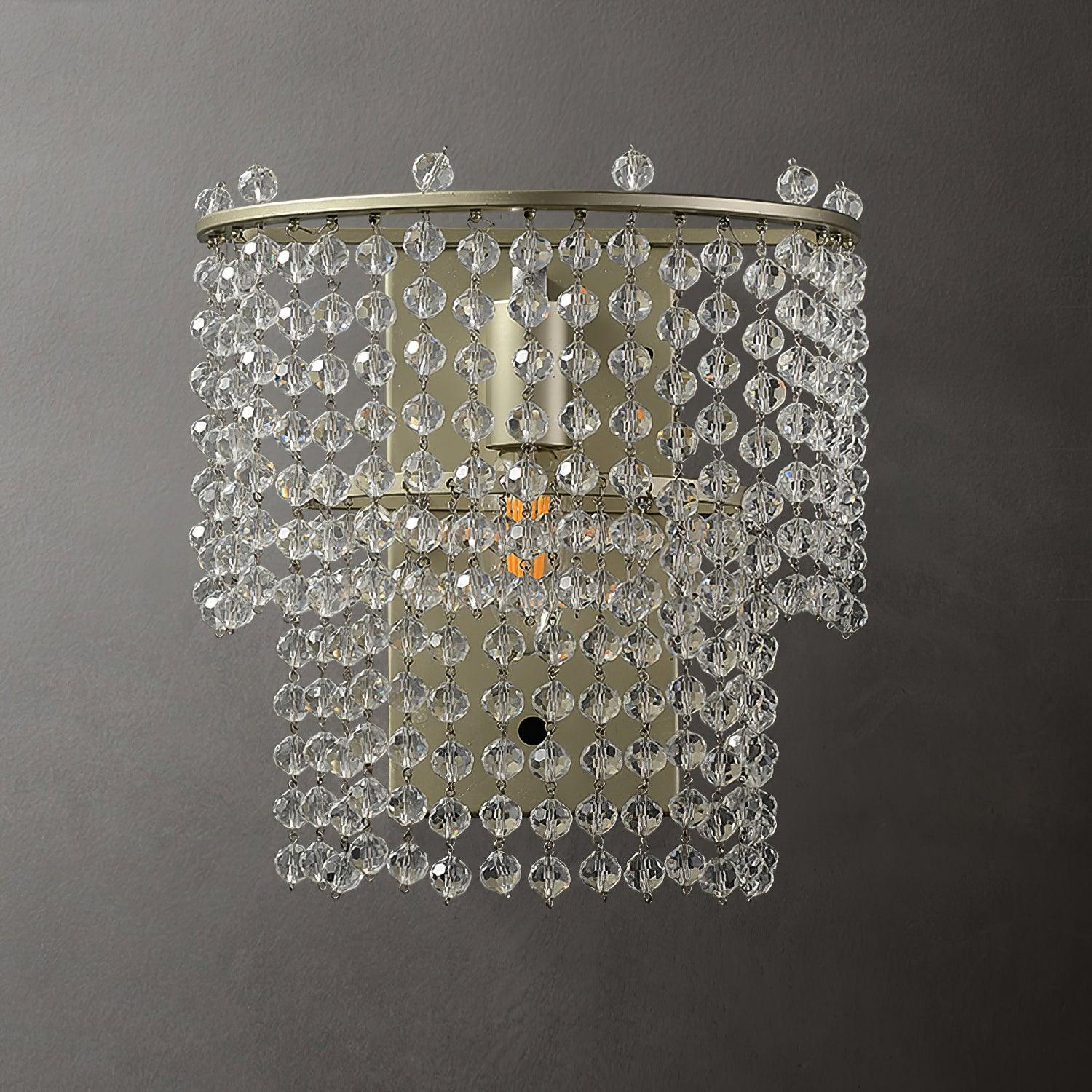 Cyranise Crystal Waterfall Wall Light