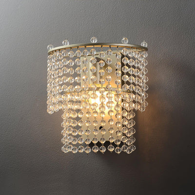 Cyranise Crystal Waterfall Wall Light