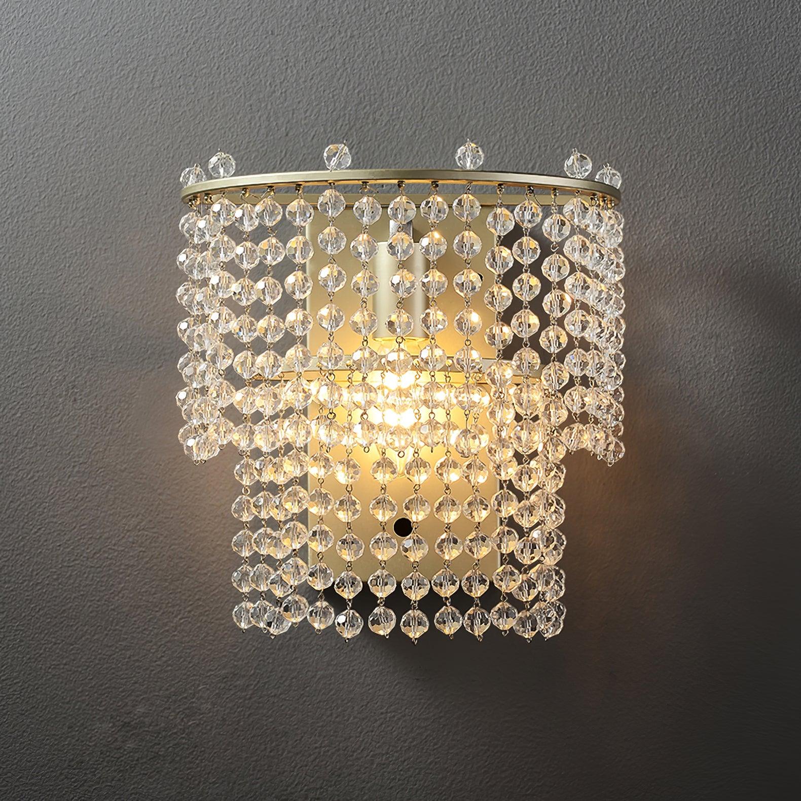 Cyranise Crystal Waterfall Wall Light