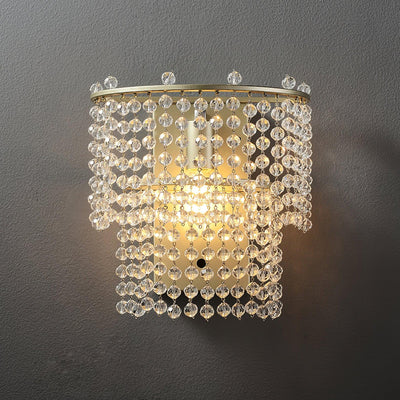 Cyranise Crystal Waterfall Wall Light
