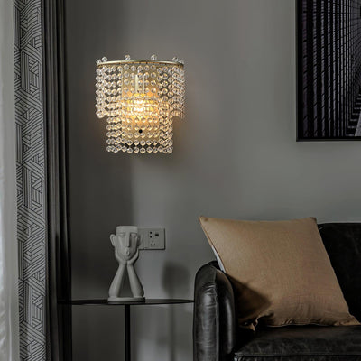 Cyranise Crystal Waterfall Wall Light