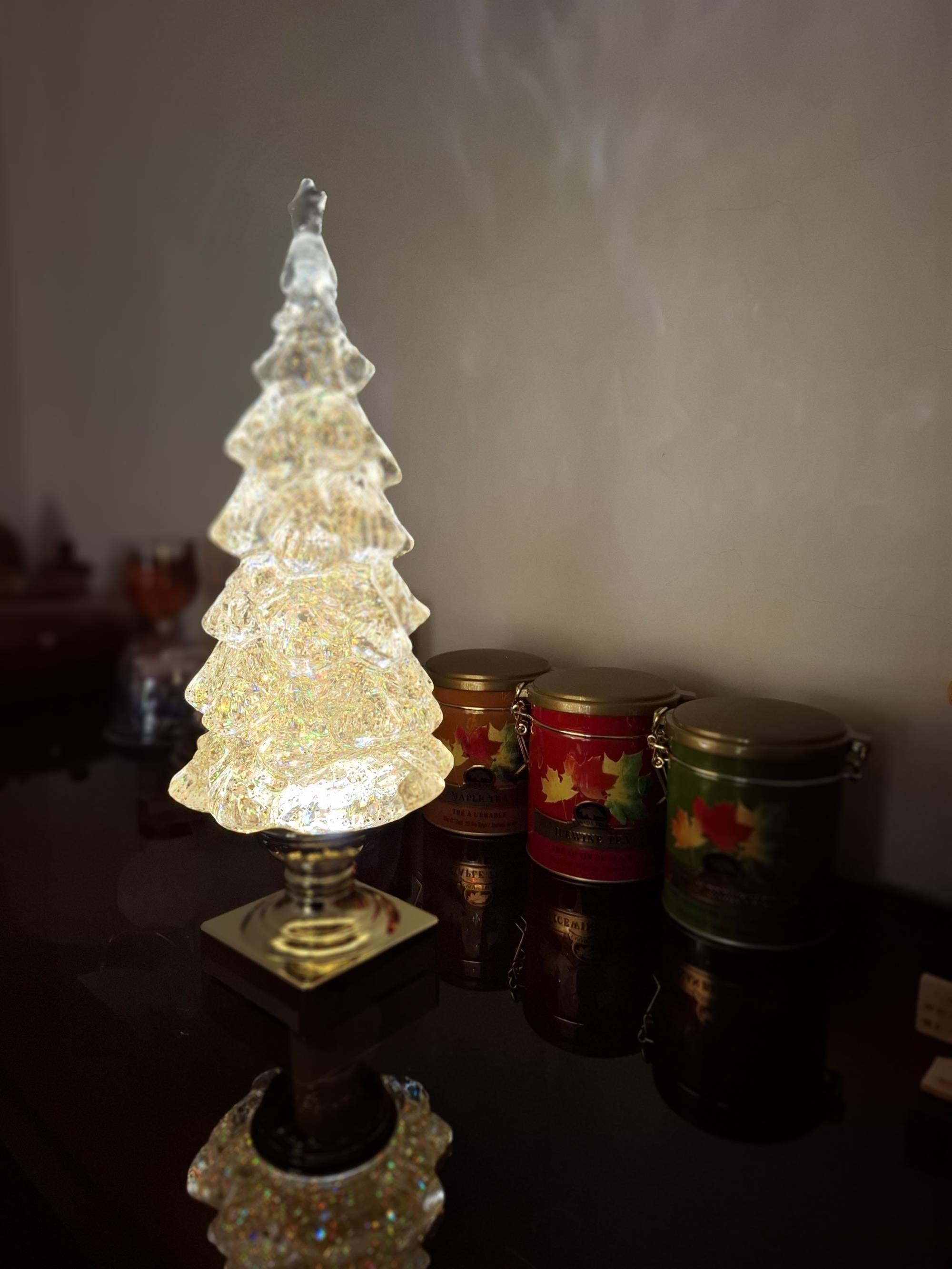 Crystal Xmas Tree Table Lamp (built-in battery)
