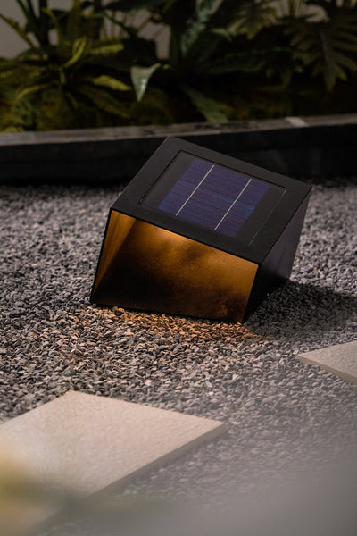 Evsore Unique Cube Garden Solar Outdoor Light