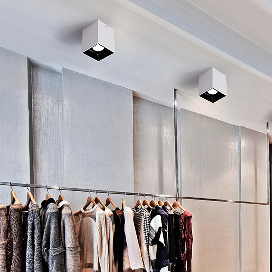Orelaniella Ceiling Light Cube Square Black Spotlight