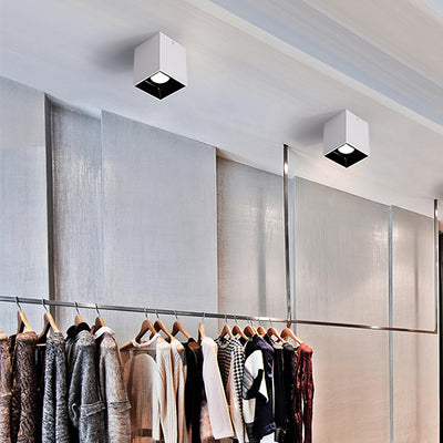 Orelaniella Ceiling Light Cube Square Black Spotlight
