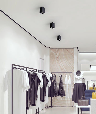 Orelaniella Ceiling Light Cube Square Black Spotlight