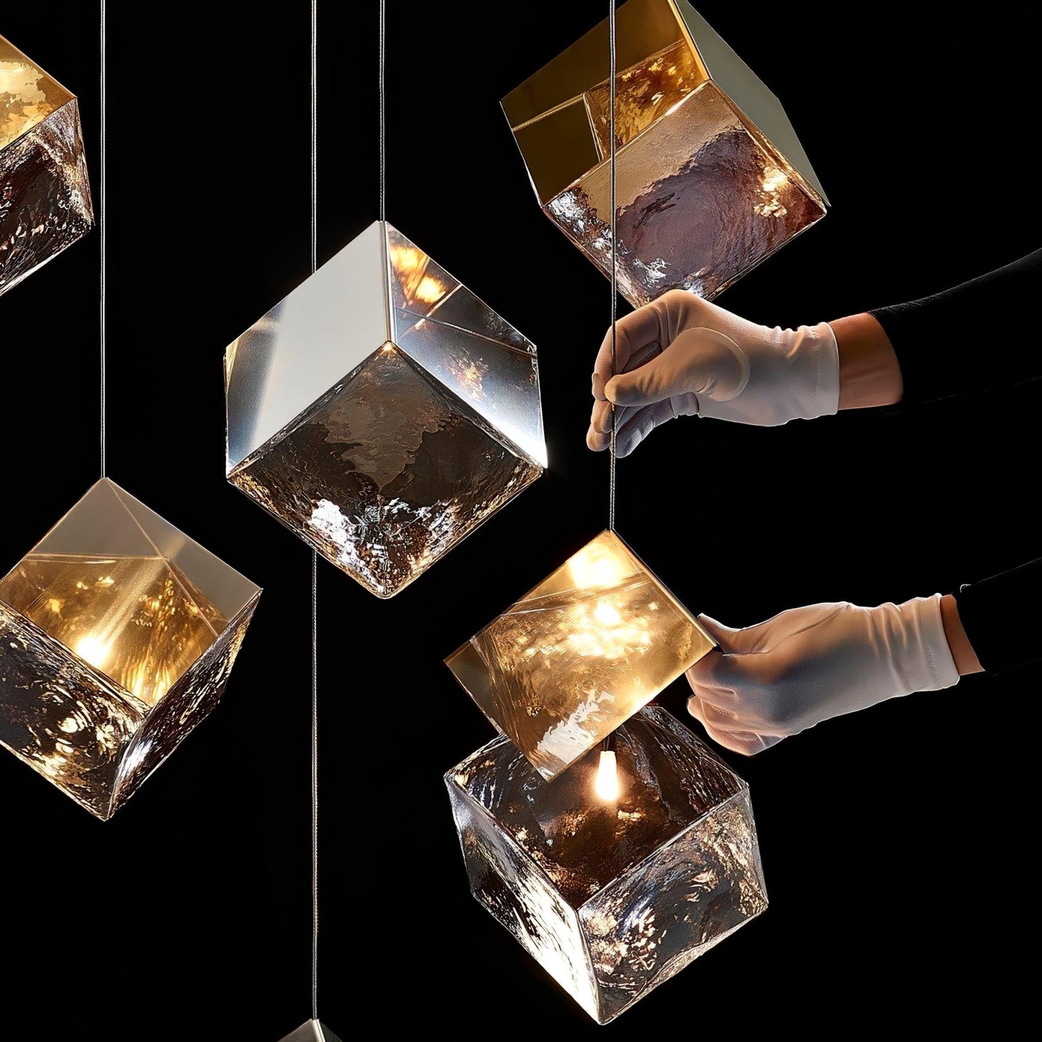 Prismatic Vapor Chandelier
