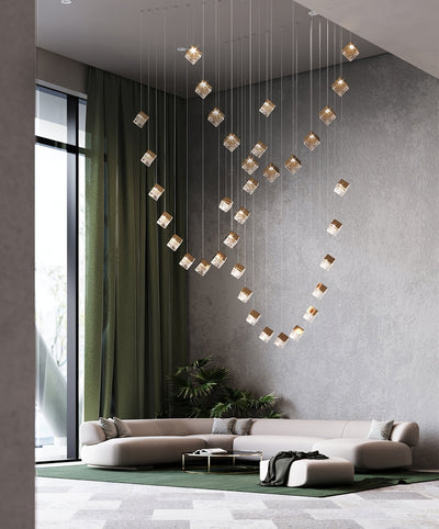 Prismatic Vapor Chandelier