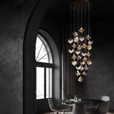 Prismatic Vapor Chandelier