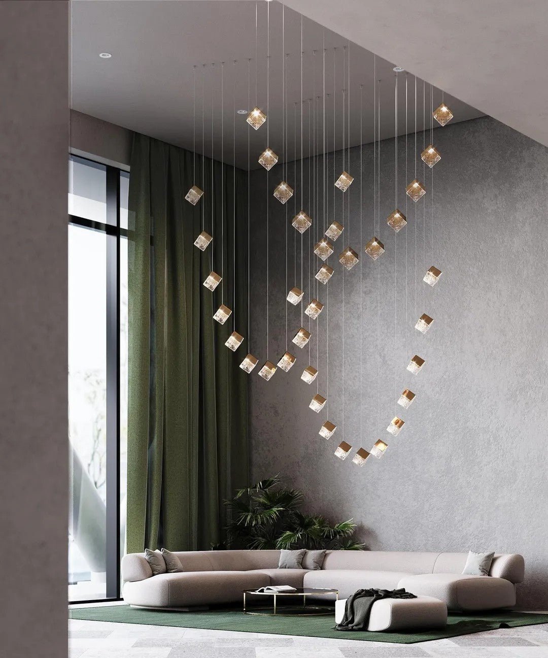 Prismatic Vapor Chandelier