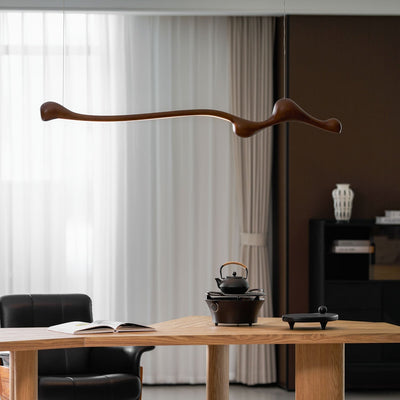 Alenor Wood Retro Pendant Lamp