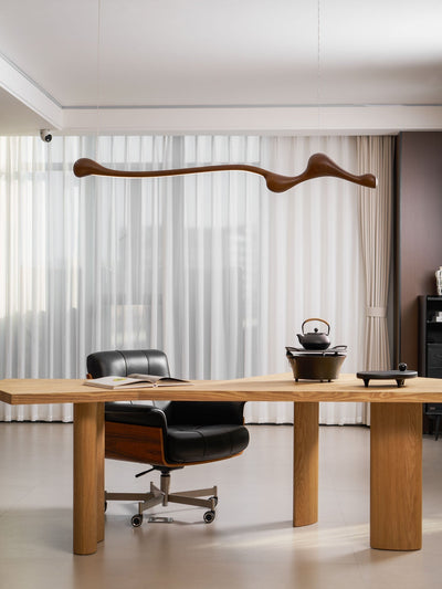 Alenor Wood Retro Pendant Lamp
