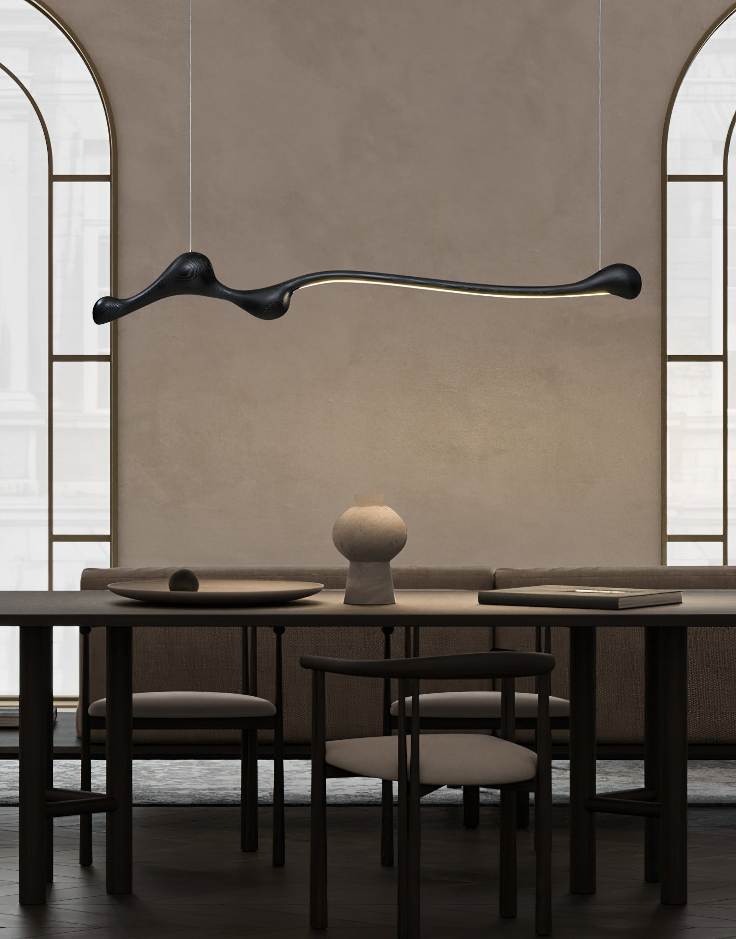 Alenor Wood Retro Pendant Lamp
