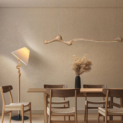 Alenor Wood Retro Pendant Lamp