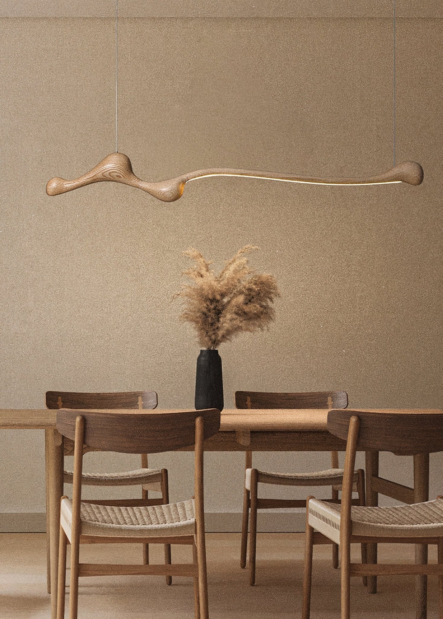 Alenor Wood Retro Pendant Lamp