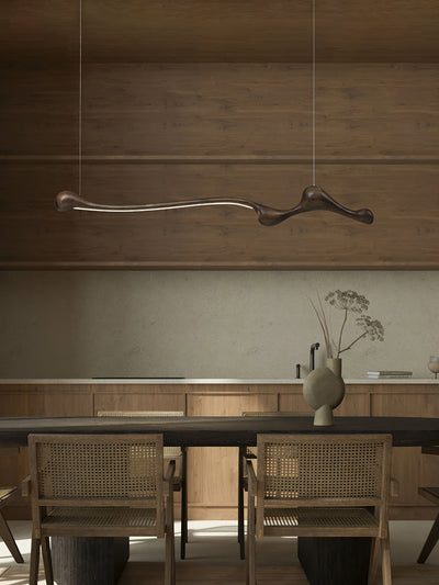 Alenor Wood Retro Pendant Lamp