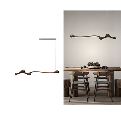 Alenor Wood Retro Pendant Lamp
