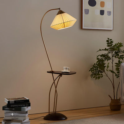 Raviq Fabric Vintage Floor Lamp