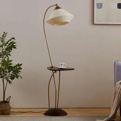 Raviq Fabric Vintage Floor Lamp