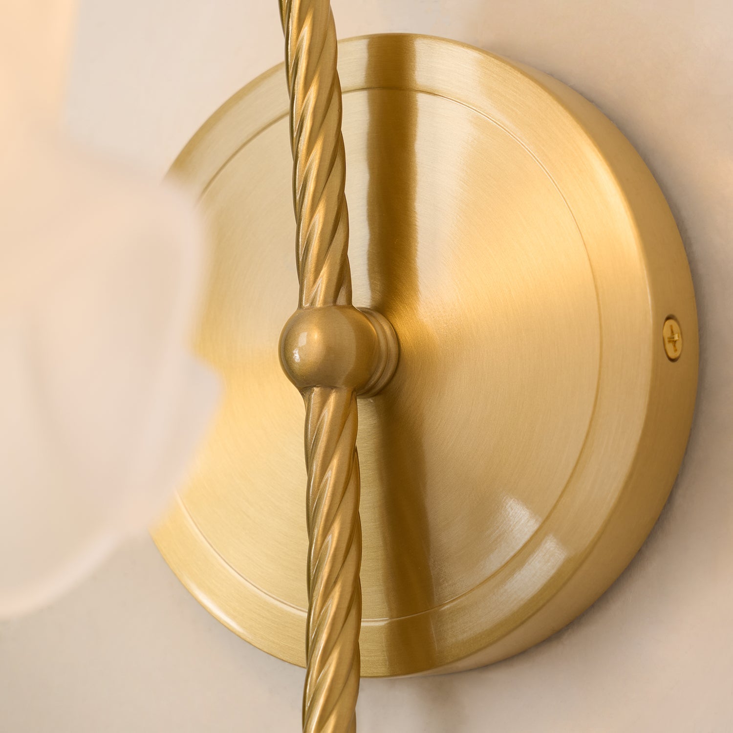 Celisenne Wall Sconce Brass Gooseneck Glass