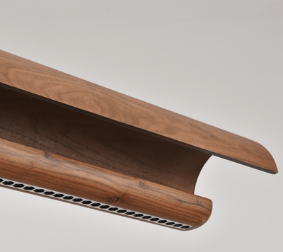 Curved Wood Linear Pendant Light