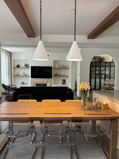 Terierina Plaster Cone Pendant Light