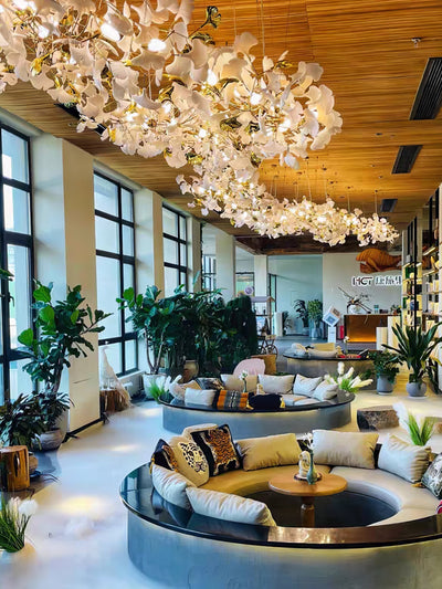 Eurzoris Gingko Leaf Chandelier