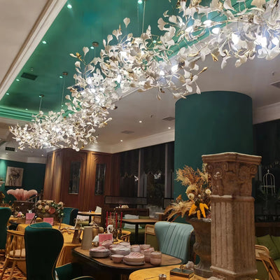 Eurzoris Gingko Leaf Chandelier
