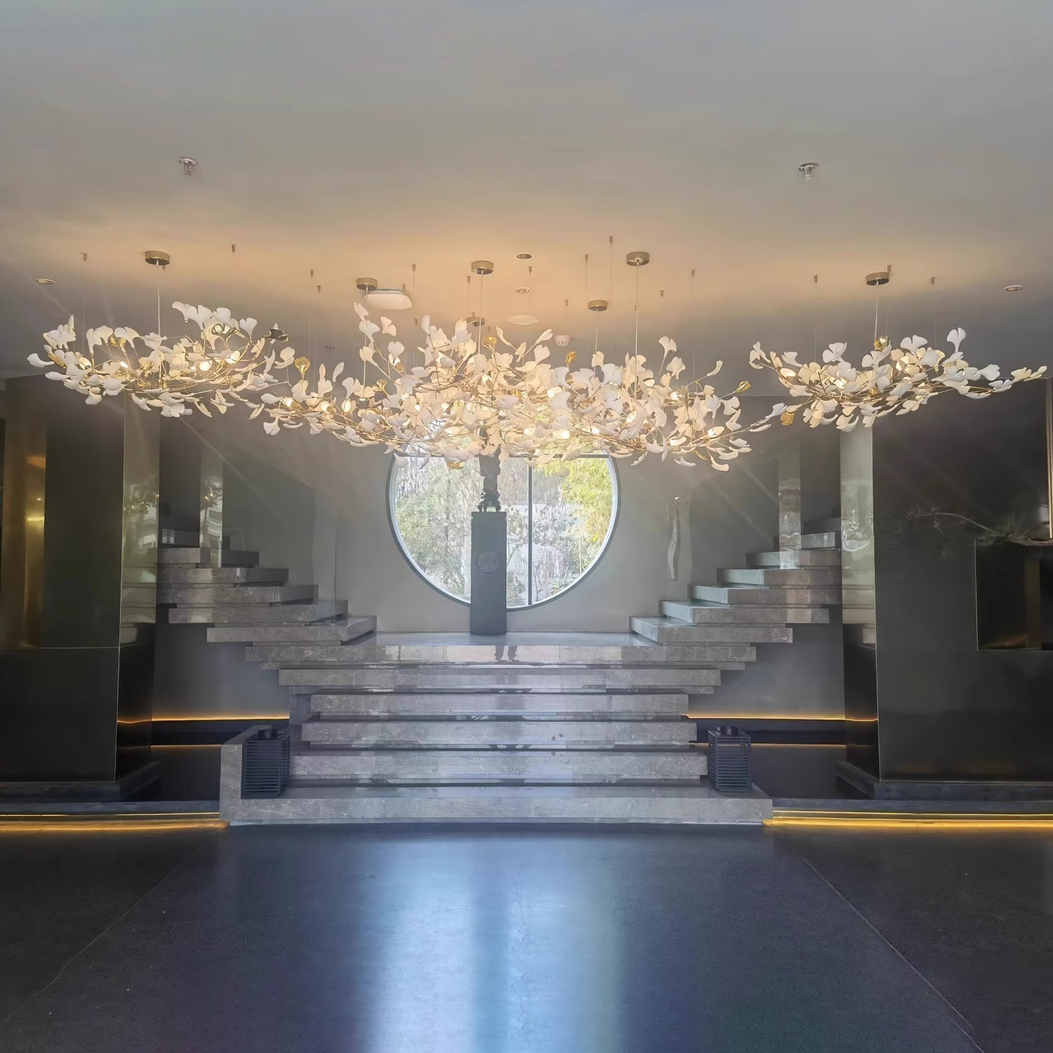 Eurzoris Gingko Leaf Chandelier