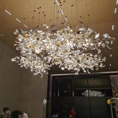 Eurzoris Gingko Leaf Chandelier