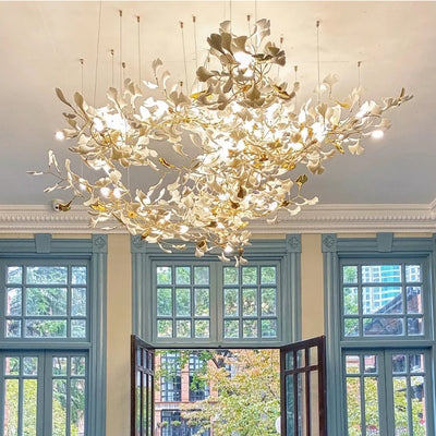 Eurzoris Gingko Leaf Chandelier