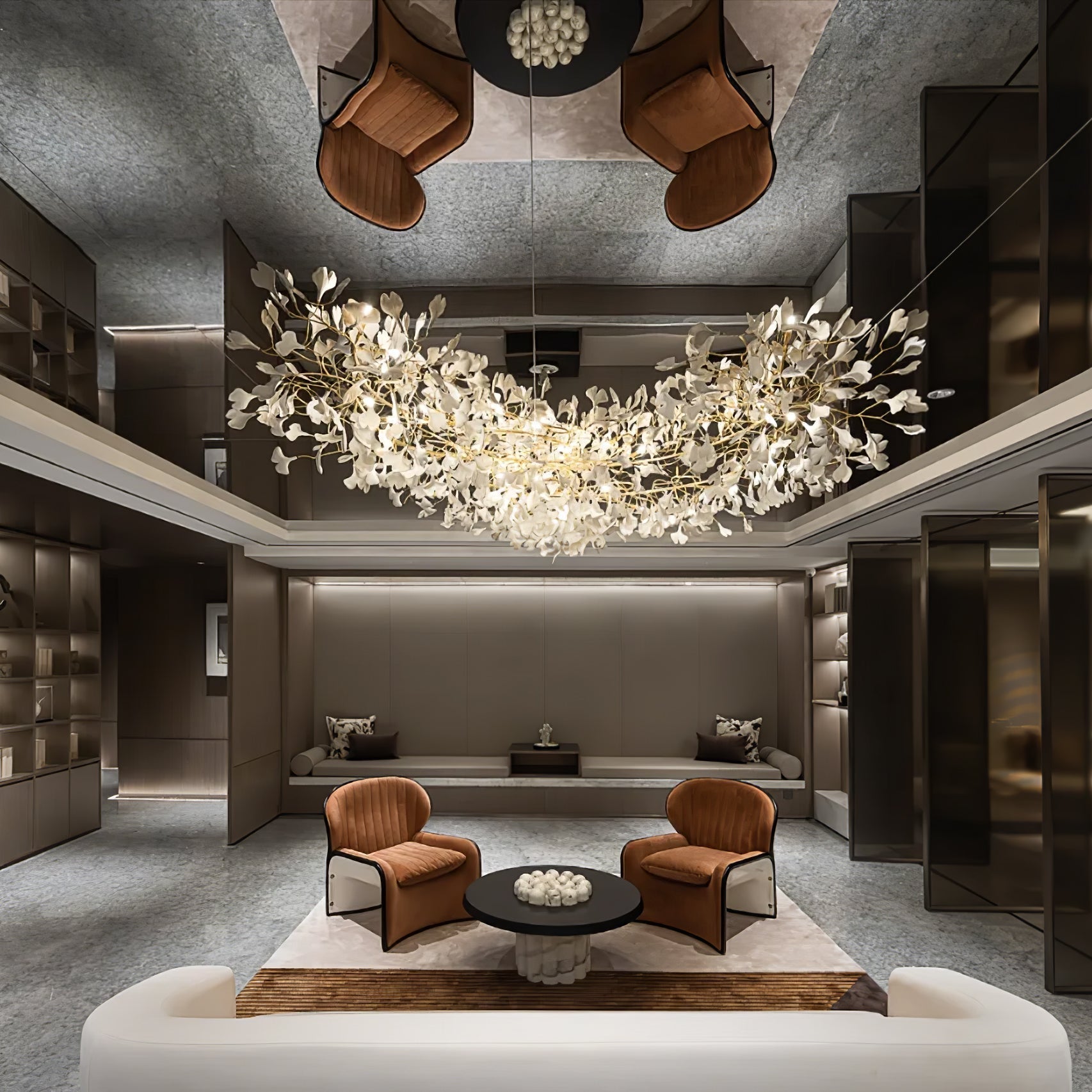 Eurzoris Gingko Leaf Chandelier