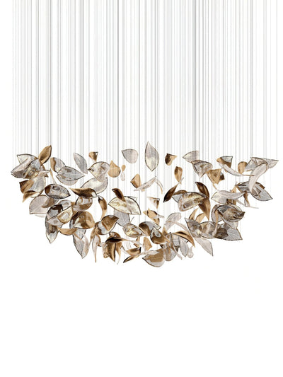Darien Iridescent Leaf Pendant Light