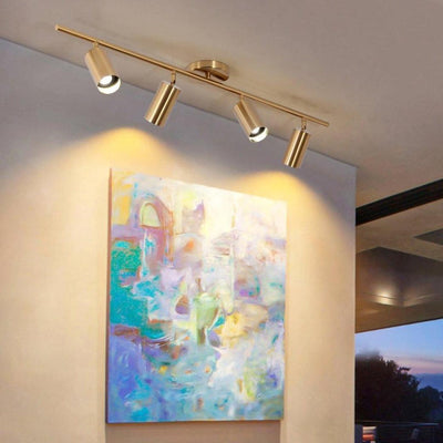 Grover Rotatable Brass Spotlight Wall Light